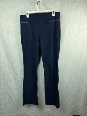 Violets & Roses Women’s Navy Pull-On Straight Leg Pants Size 14
